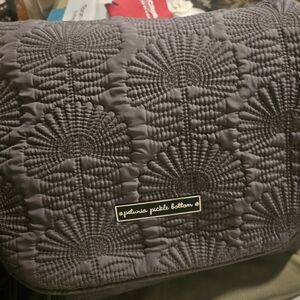 Petunia Pickle Bottom Gray Quilted Bag